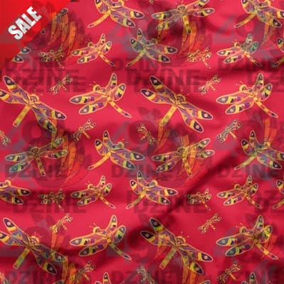 Gathering Rouge Cotton Poplin Fabric By the Yard Fabric NBprintex 