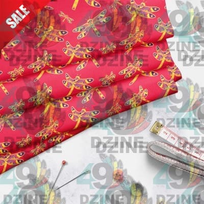 Gathering Rouge Cotton Poplin Fabric By the Yard Fabric NBprintex 