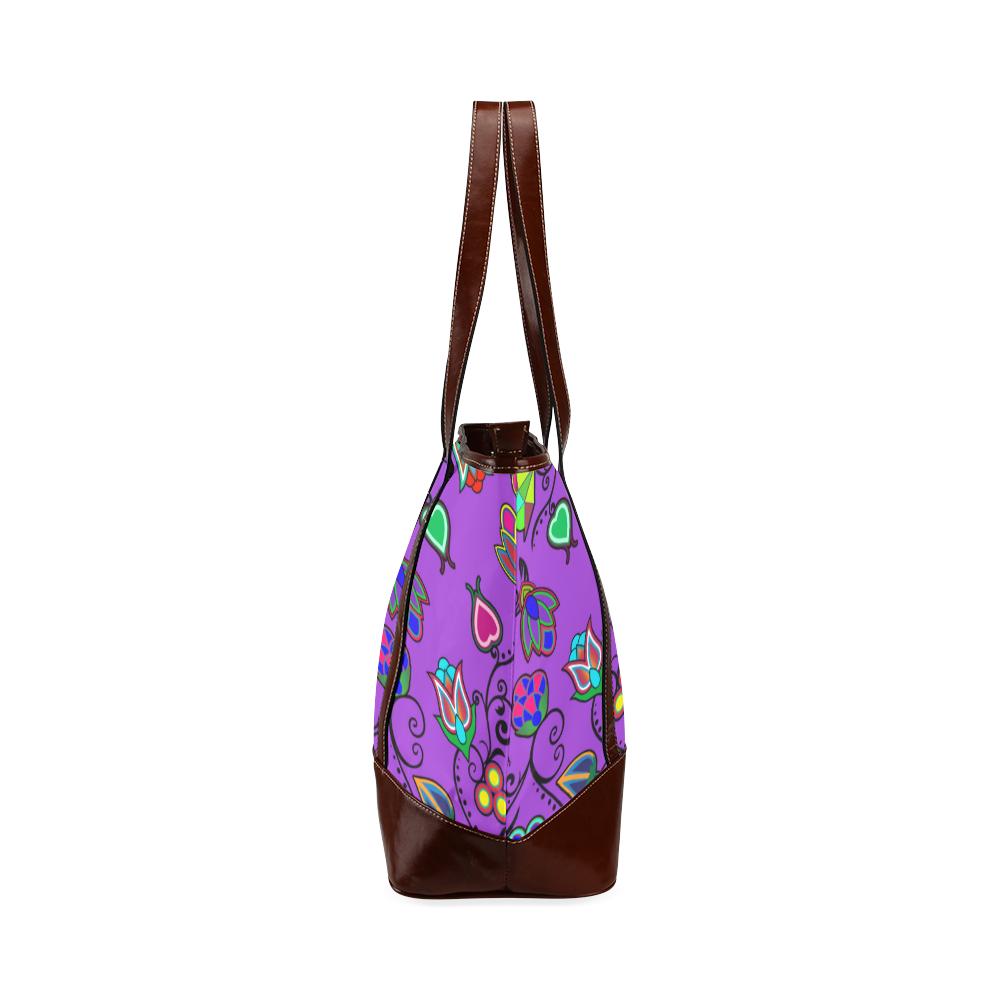 Indigenous Paisley - Dark Orchid Tote Handbag (Model 1642) Tote Handbags (1642) e-joyer 