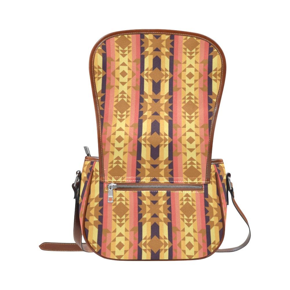 Infinite Sunset Saddle Bag/Small (Model 1649) Full Customization bag e-joyer 