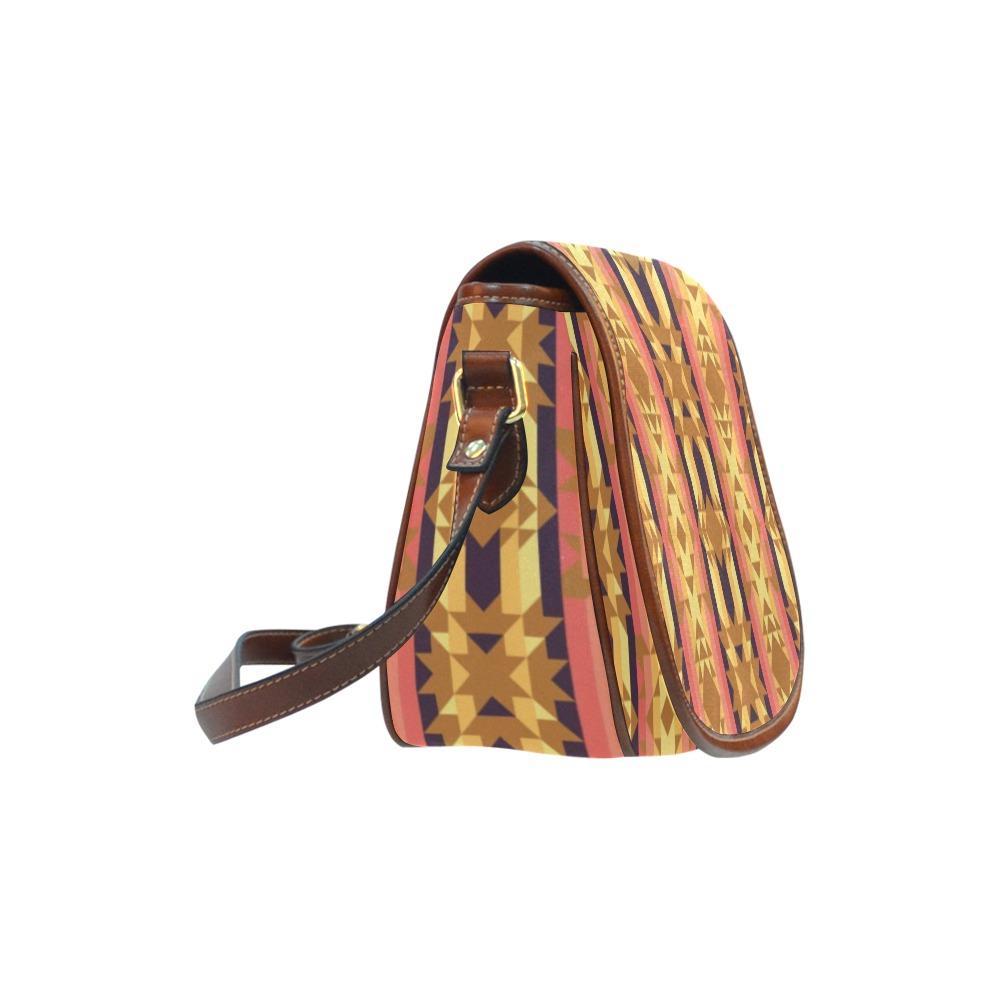 Infinite Sunset Saddle Bag/Small (Model 1649) Full Customization bag e-joyer 