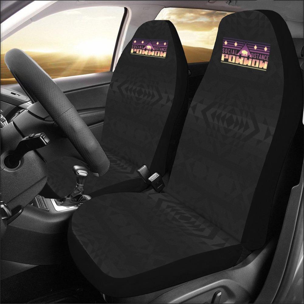 Social Distance Powwow - Geometric Car Seat Covers (Set of 2) Car Seat Covers e-joyer 