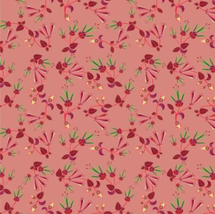 Swift Floral Peach Rouge Remix Sequin Fabric 49DzineStore